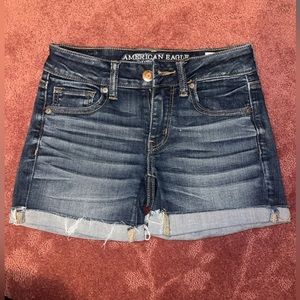 American Eagle Outfitters midi jean shorts